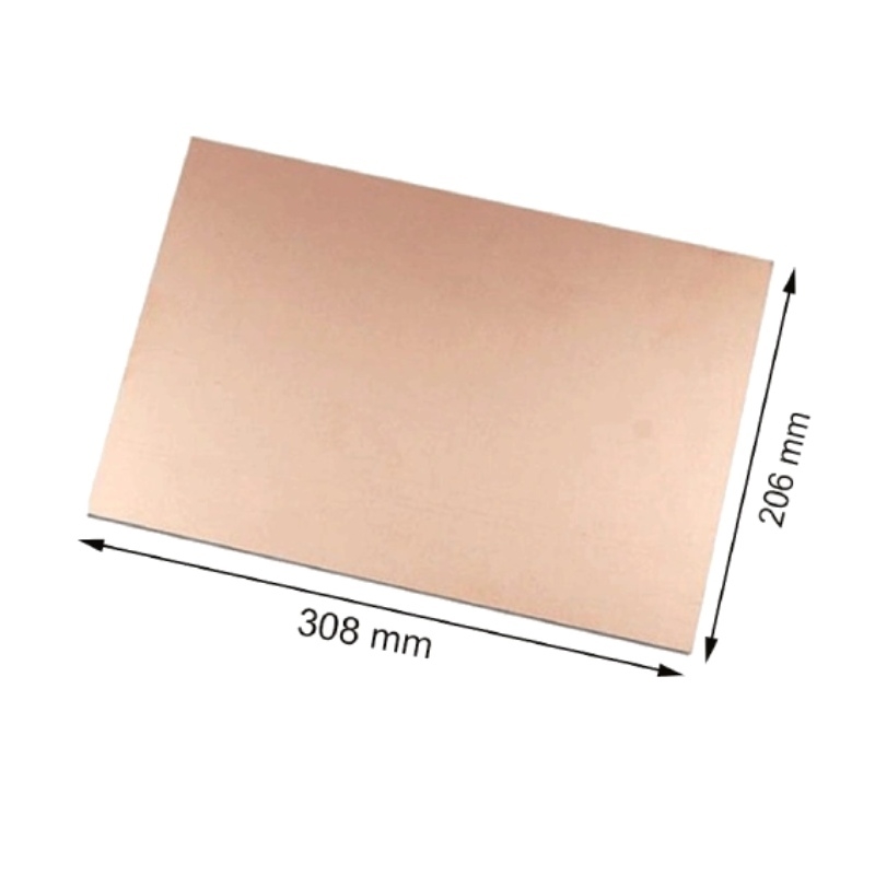 Phíp đồng FR1 khổ A4 làm mạch in thủ công 1 mặt dày 1.4mm