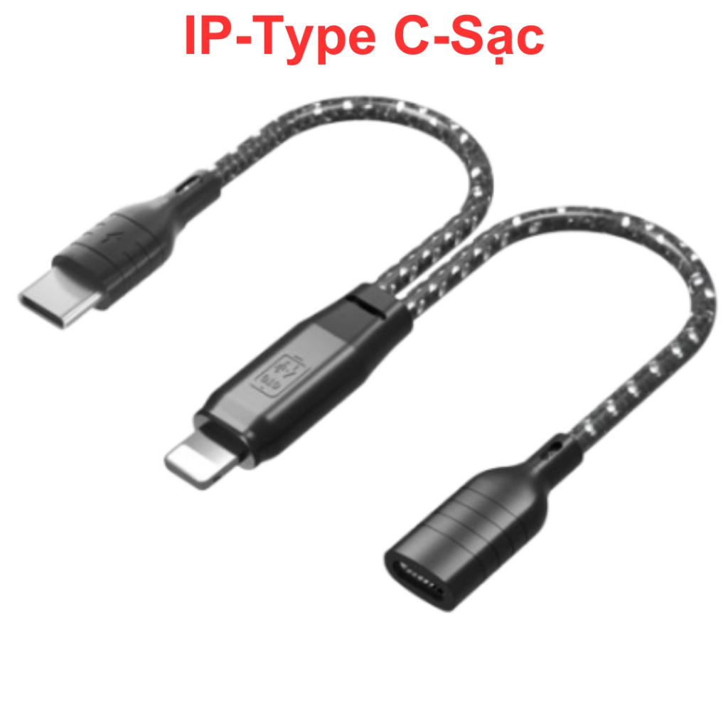 Cáp chuyển đổi hỗ trợ sạc và kết nối mic thu âm không dây với điện thoại OTG