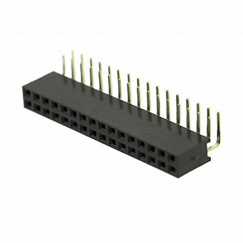 Hàng rào cái đôi 2.54mm cắm chân cong cao 8.5mm