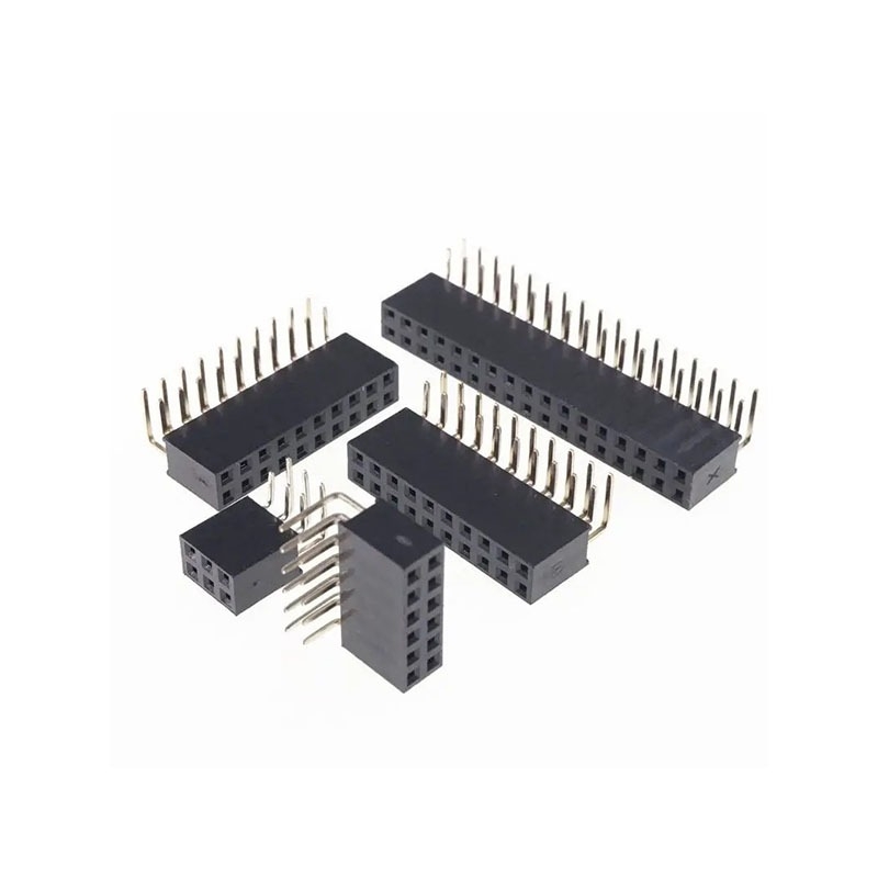 Hàng rào cái đôi 2.54mm cắm chân cong cao 8.5mm
