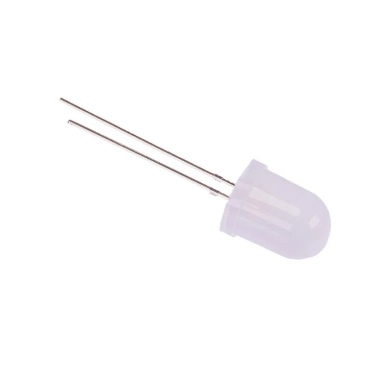 (5 Con) LED 10mm đục (đỏ/trắng/vàng/xanh lá/xanh dương)