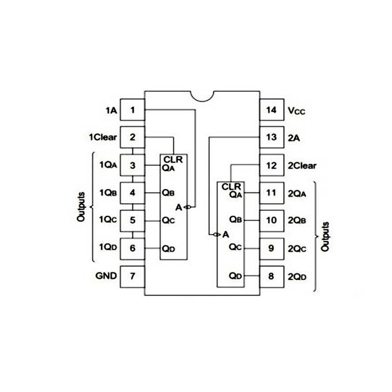 (10 con) IC bộ đếm nhị phân 74HC393, 74HC4040, CD4060 chân cắm / chân dán