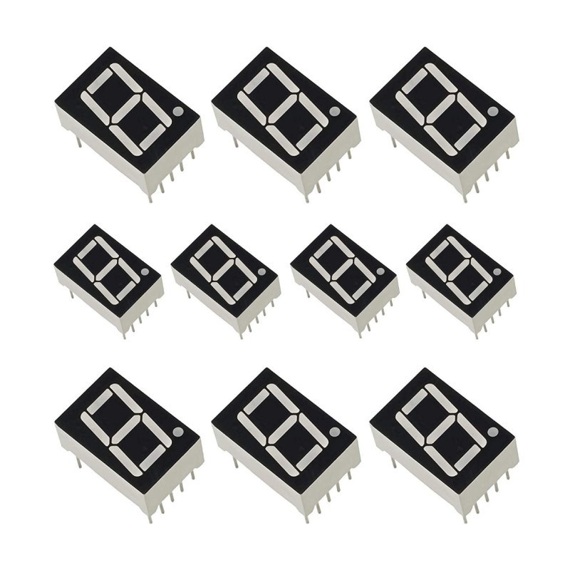 LED 7 đoạn 0.36 inch chữ màu đỏ âm chung / dương chung