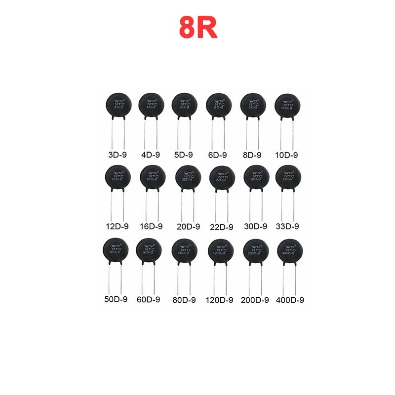 (5 con) Điện trở nhiệt NTC kích thước 10.5x5.5mm giá trị 5R-20R