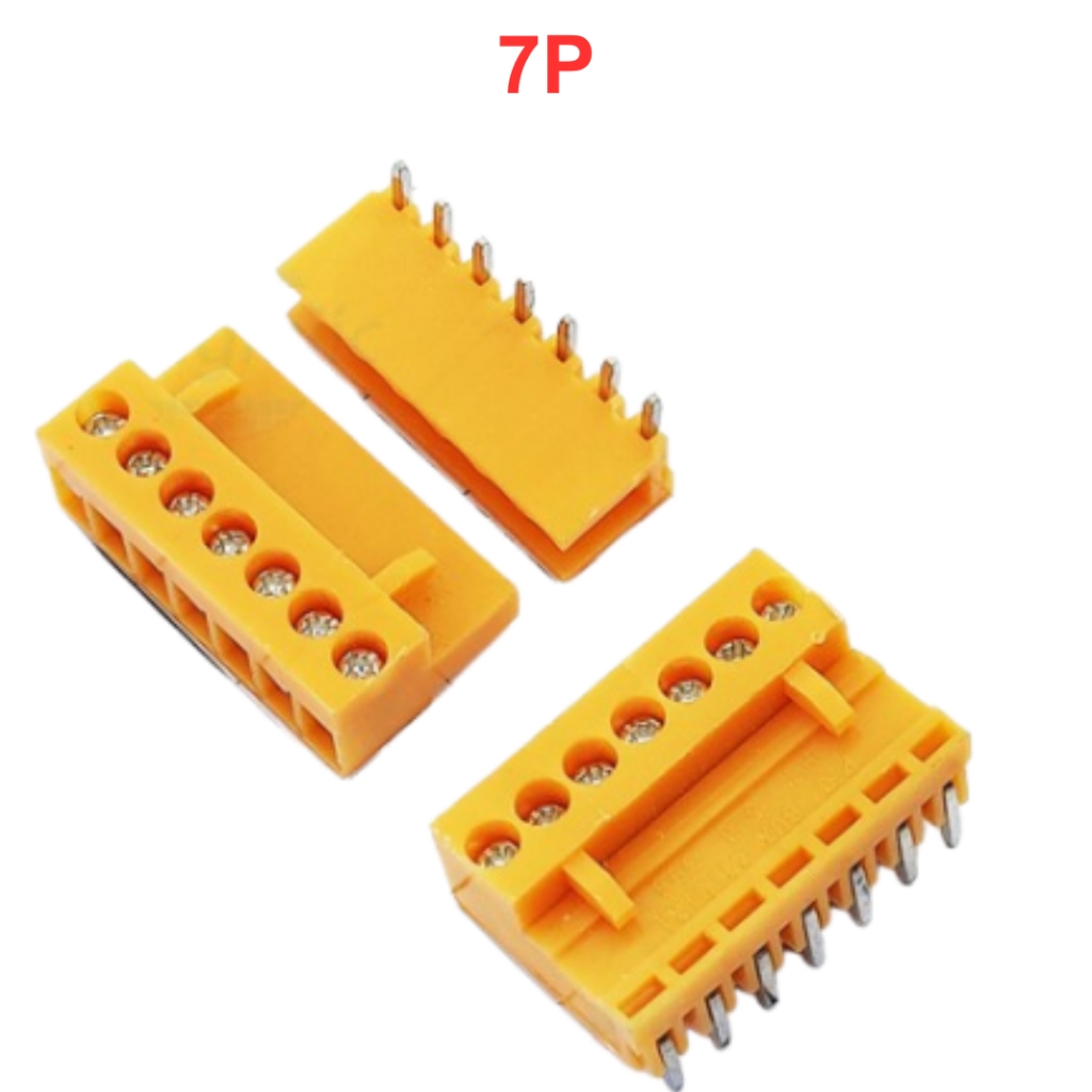 Terminal block HT-3.96-R chân cắm cong, điện áp 300V, dòng 10A P=3.96mm