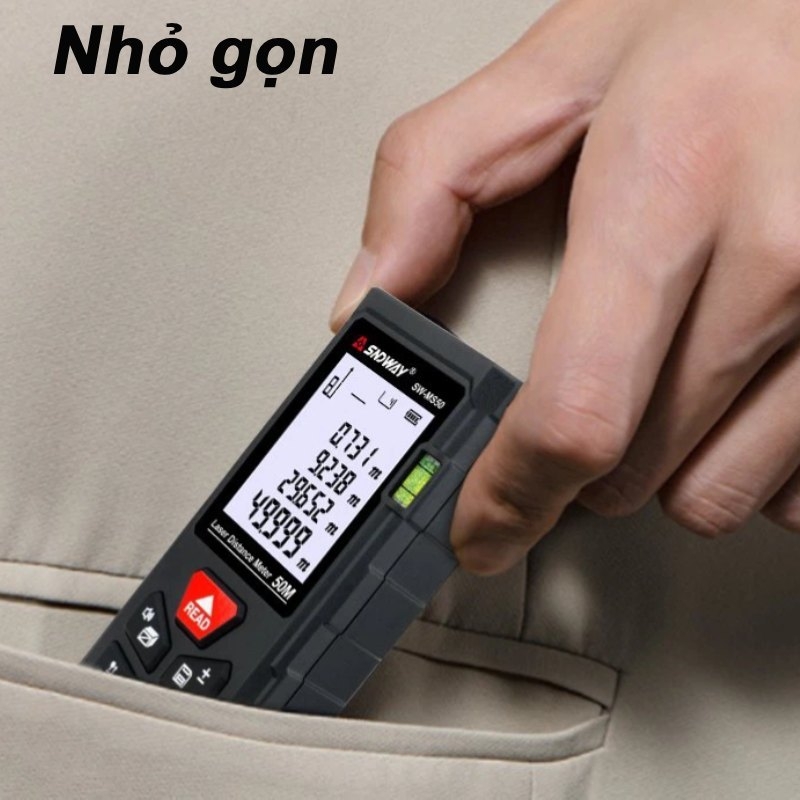 Thước đo bằng tia laser SNDWAY chính xác cao tiện dụng dễ sử dụng