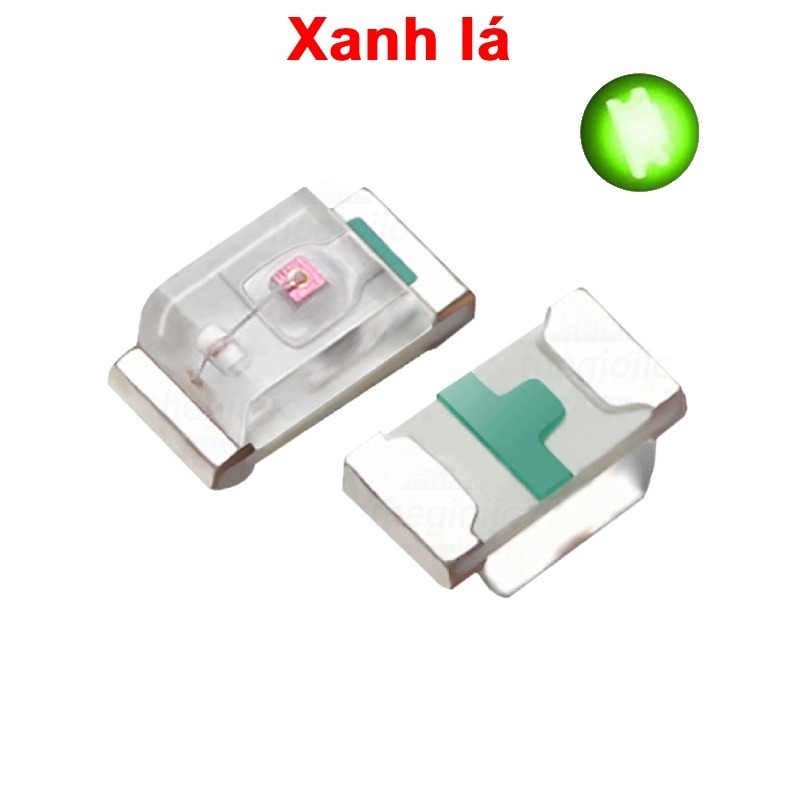 (50 Con) LED dán trong suốt 0402 SMD