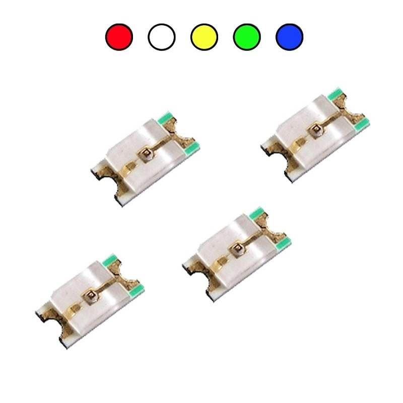 (50 Con) LED dán trong suốt 0805 SMD