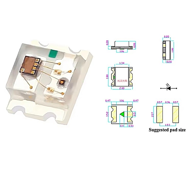 (20 con) LED dán 0805 SMD nhiều màu