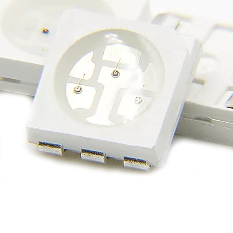 (5 con) LED dán RGB 5050 trong suốt 6 chân