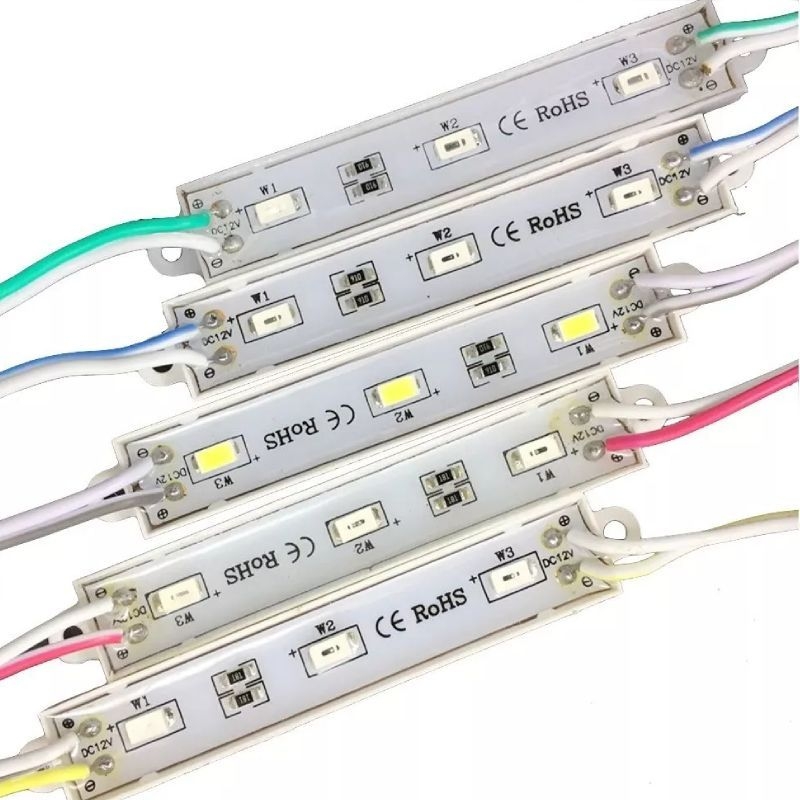 (5 con) LED hắt 3 bóng SMD 5730 12VDC IP67