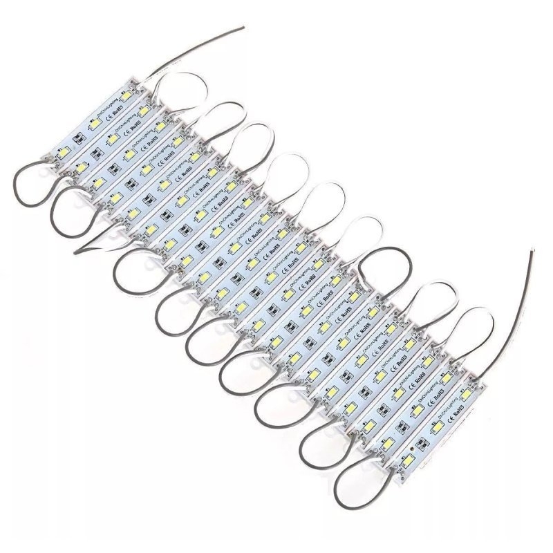 (5 con) LED hắt 3 bóng SMD 5730 12VDC IP67
