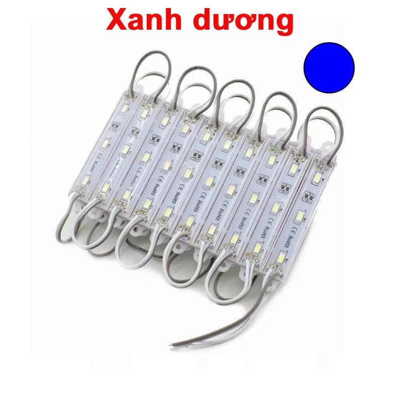 (5 con) LED hắt 3 bóng SMD 5730 12VDC IP67