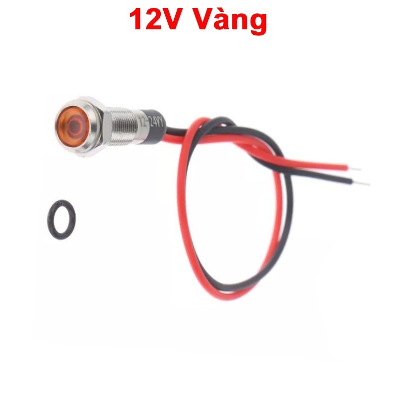 LED vỏ inox nối có chống nước,dây dài 120cm,đường kính ren 6mm