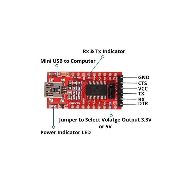 Mạch giao tiếp, bộ giao tiếp USB To UART, bộ giao tiếp chíp FT232BL