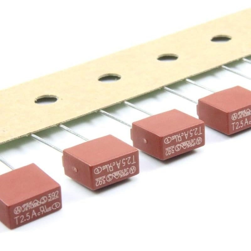 (5 cái) Cầu chì không phục hồi, cầu chì hộp 392 điện áp 250V chân cắm DIP