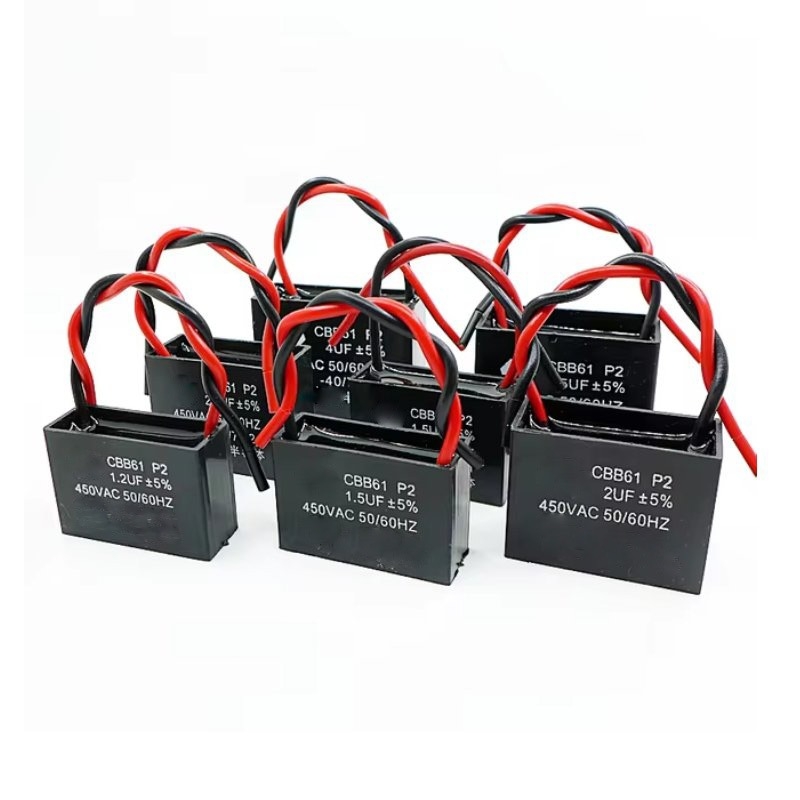 Tụ khởi động chạy quạt, động cơ CBB61 450VAC