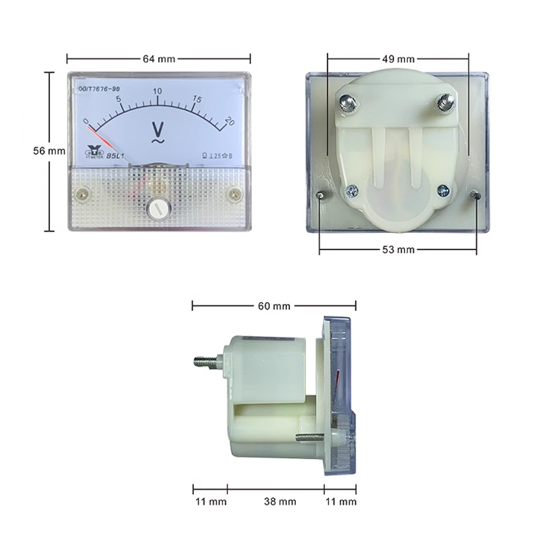 Vôn kế kim hiển thị điện áp AC 10V - 1000V