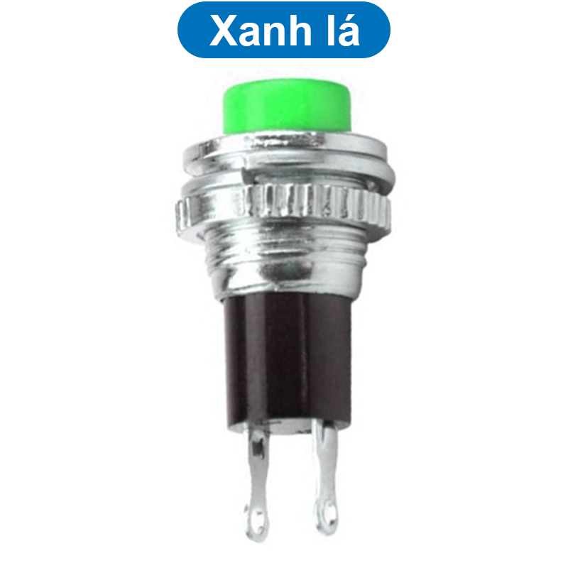 Nút nhấn nhả (reset) DS-316 10mm 2 chân 250V 0.5A