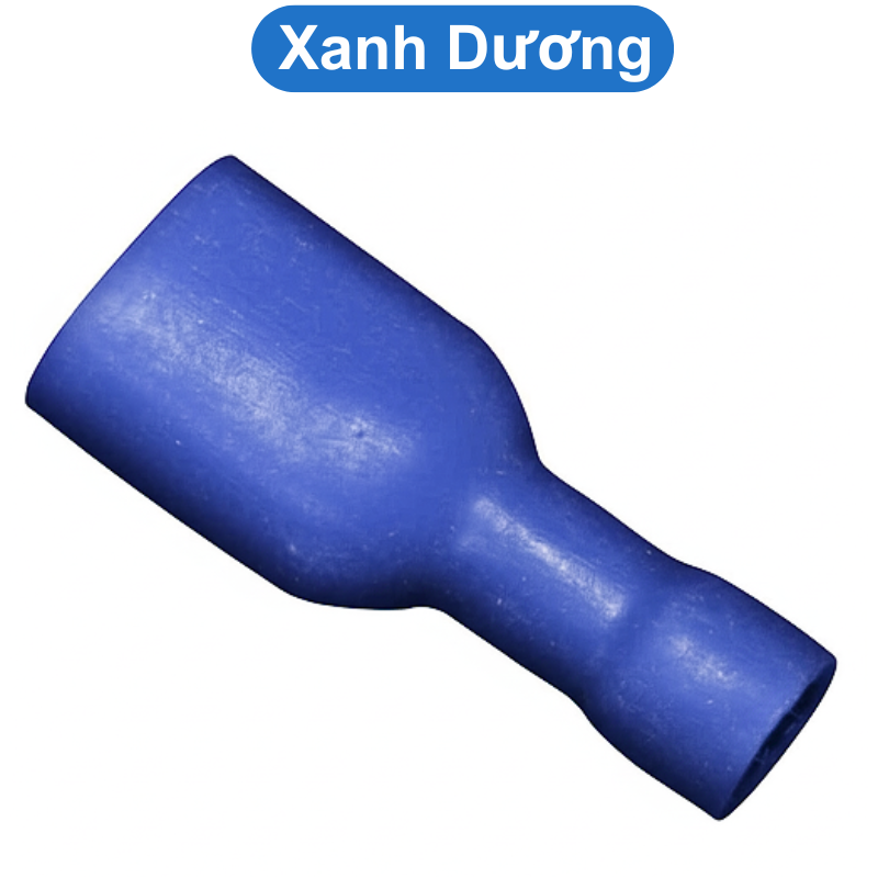 (50 cái) Đầu cos ghim dẹp, cos ghim capa bọc nhựa FDFD