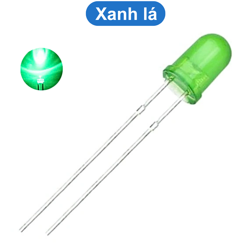 (20 Con) LED 3mm màu (đỏ/vàng/xanh lá/xanh dương)