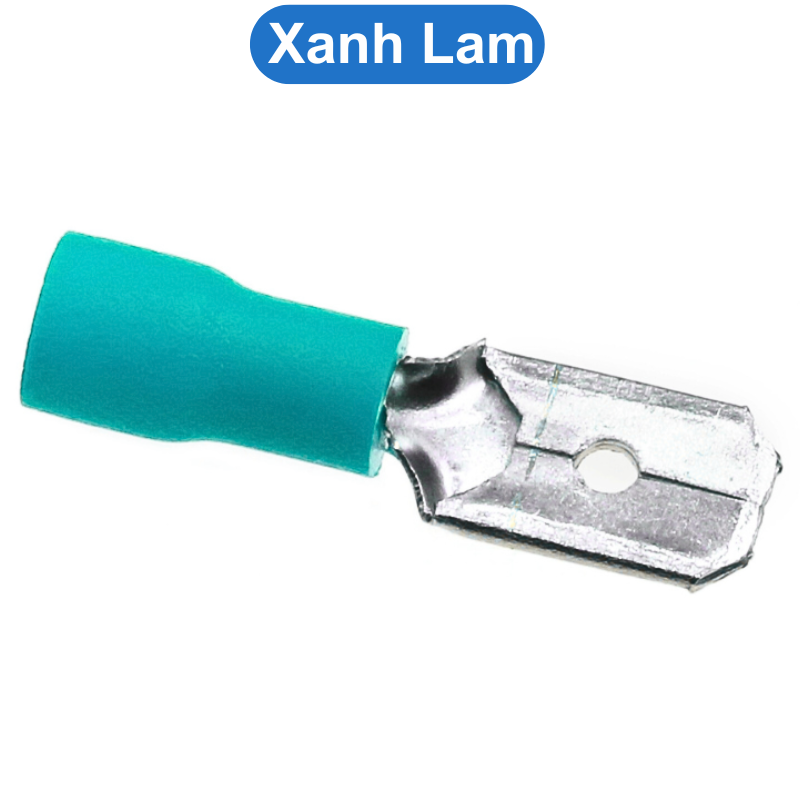 (50 cái) Đầu cos ghim dẹp đực, cos ghim capa đực bọc nhựa MDD