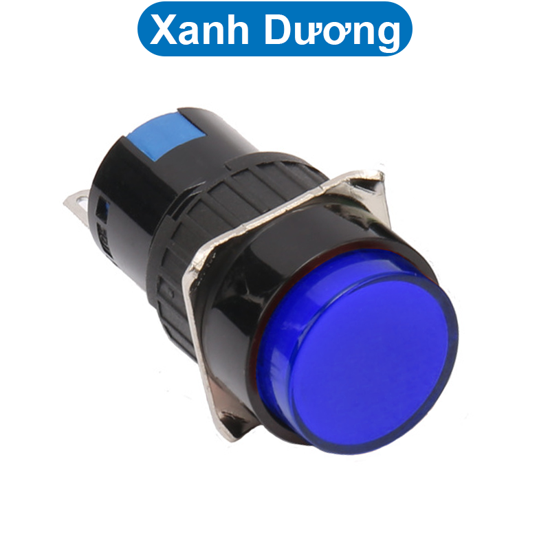 Nút nhấn nhả LA16-11 16mm 3 chân AC 250V 3A / DC 30V 3A