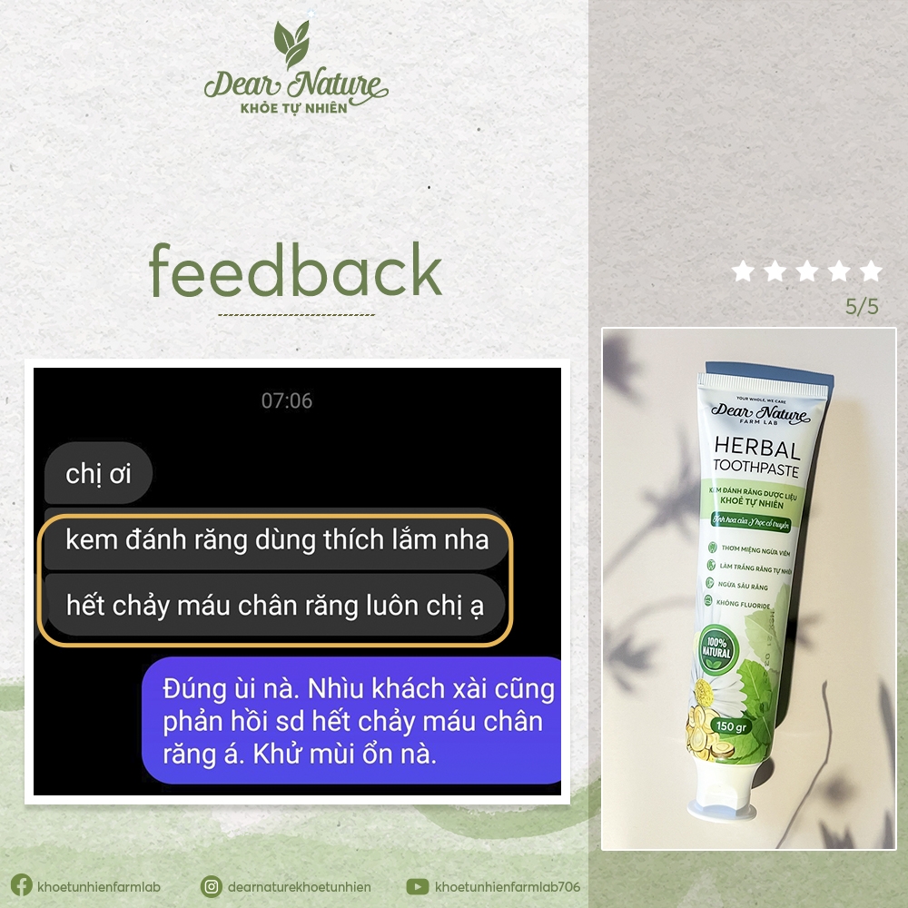 Kem đánh răng thảo dược 150gr