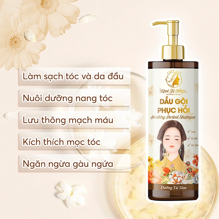 Dầu Gội Phục Hồi Khoẻ Tự Nhiên 500ml