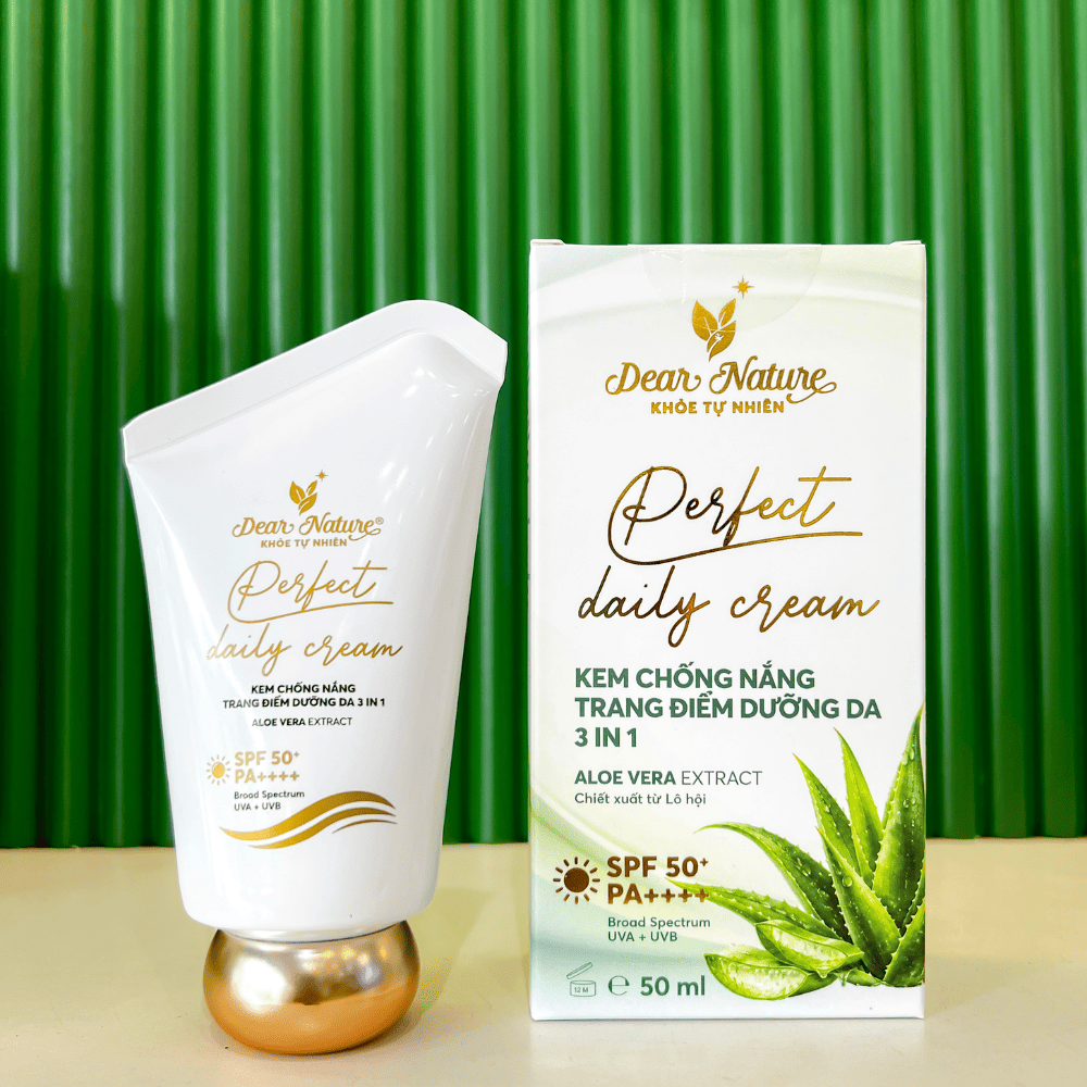 KEM CHỐNG NẮNG PERFECT DAILY CREAM 3 IN 1 – PHIÊN BẢN MỚI TUÝP 50ml