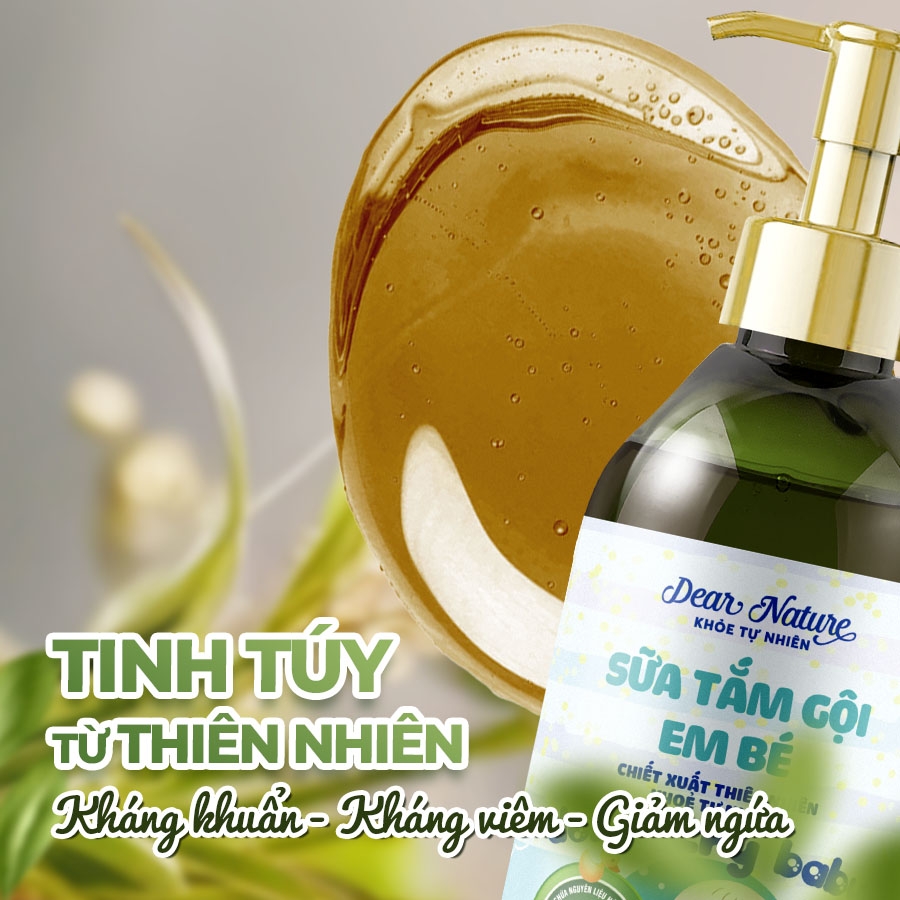 Gel tắm gội em bé Khoẻ Tự Nhiên Don't cry baby
