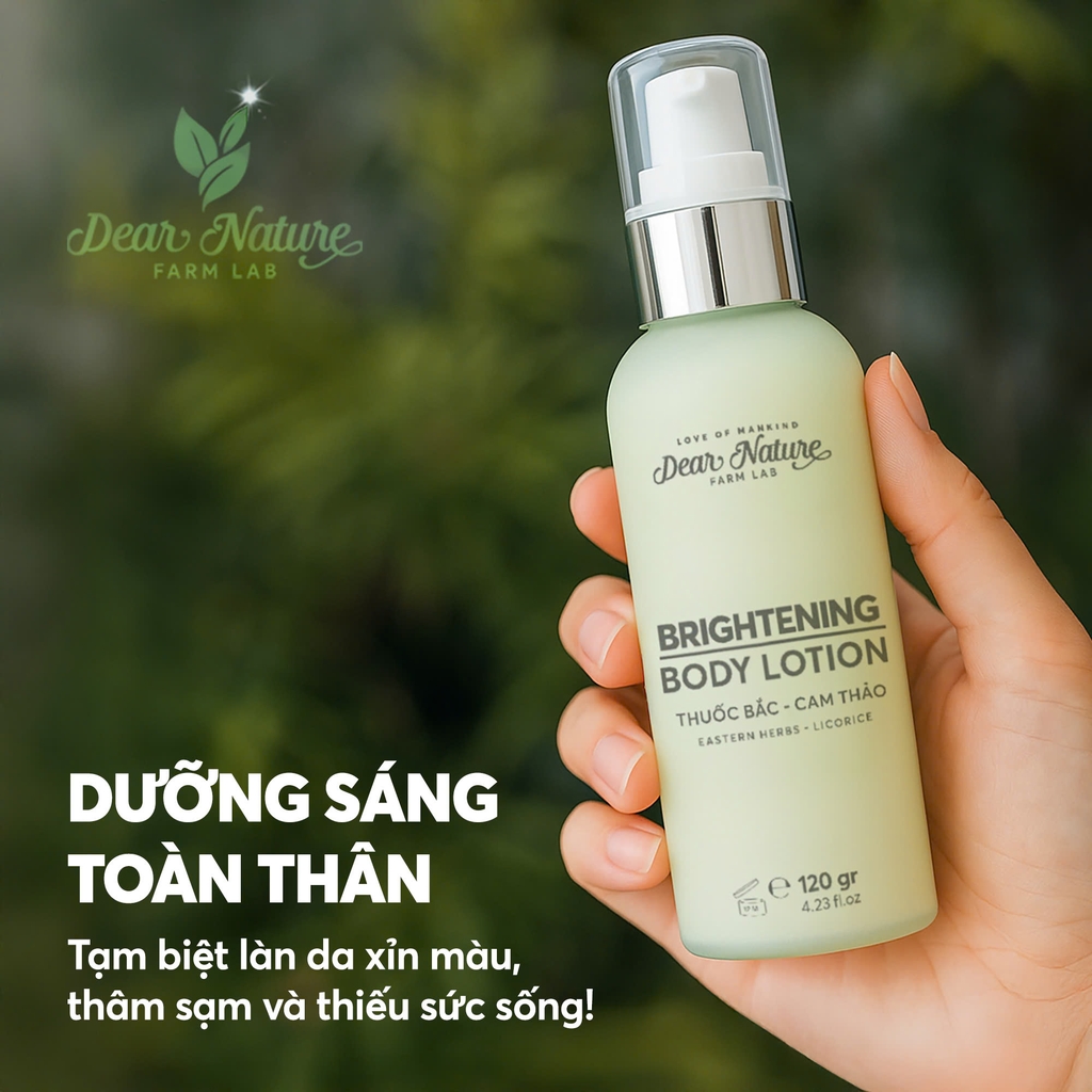 Kem dưỡng trắng da thuốc bắc cam thảo Brightening Body & Face Lotion