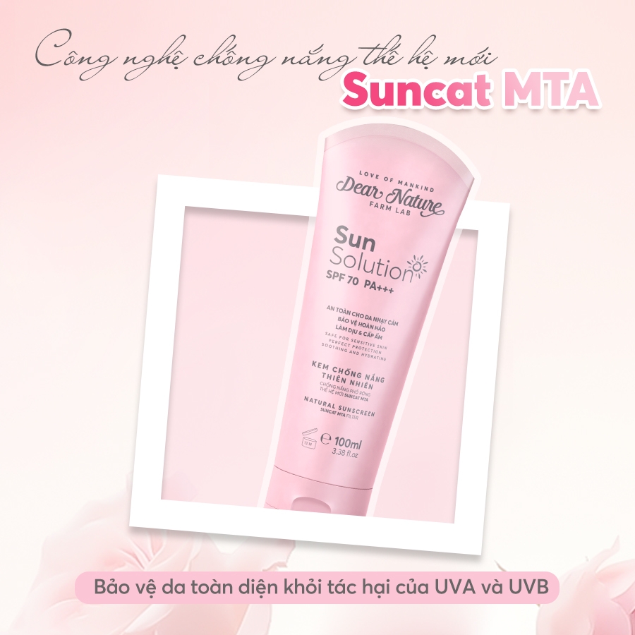 Kem chống nắng toàn thân Sun Solution 100g phiên bản 2024 - Phớt Hồng