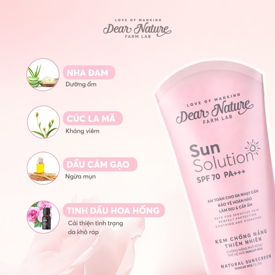 Kem chống nắng toàn thân Sun Solution 100g phiên bản 2024 - Phớt Hồng