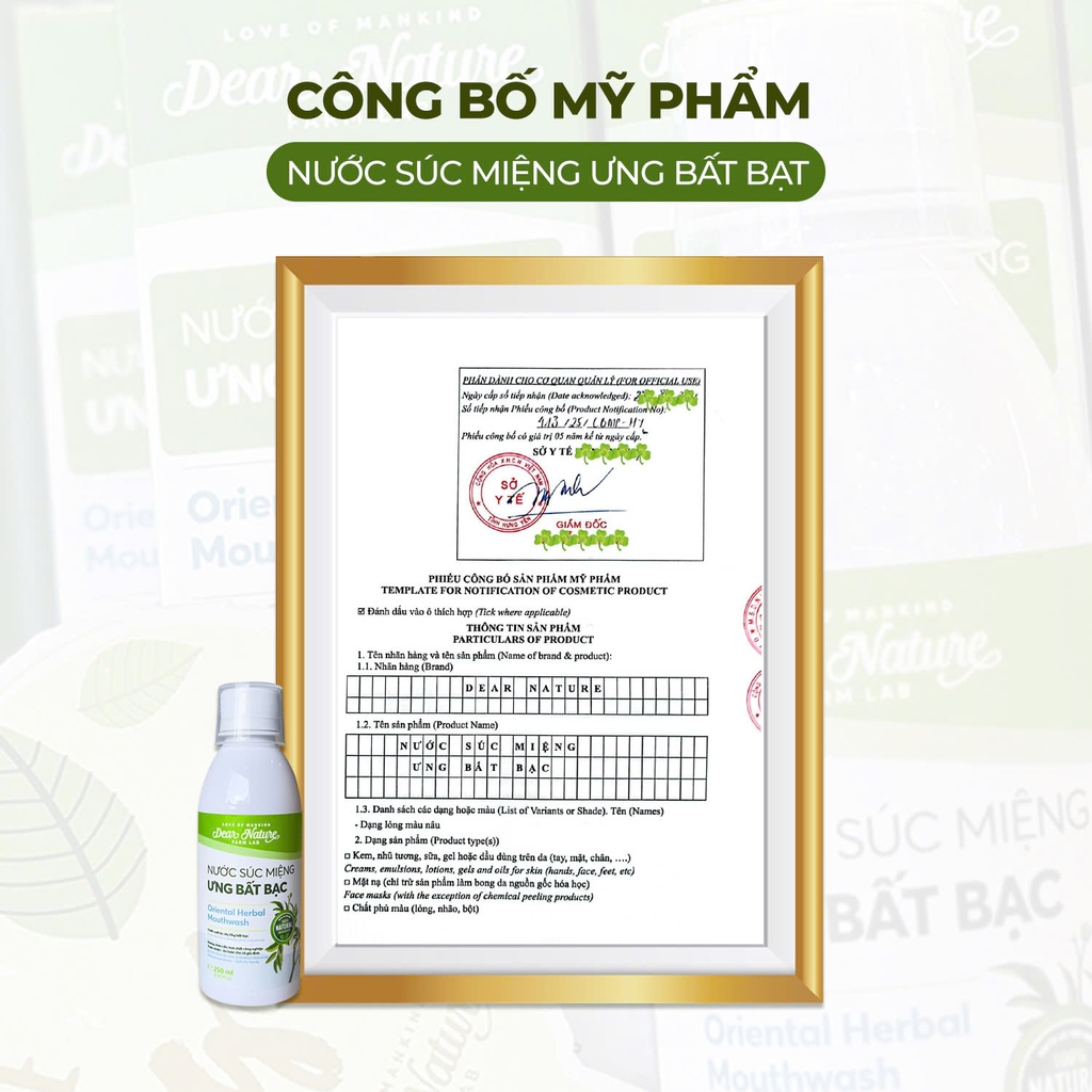 Nước súc miệng Ưng Bất Bạc