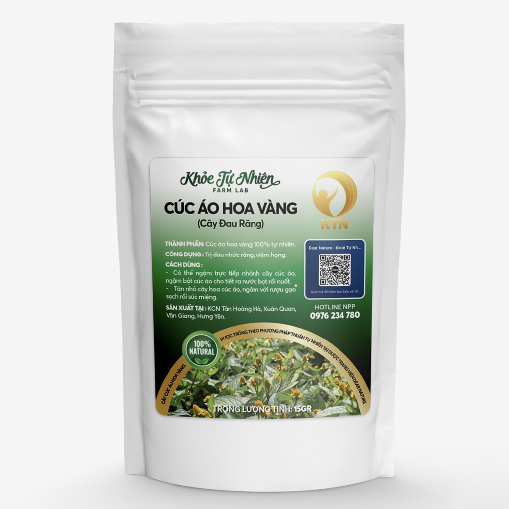 Bột cúc áo hoa vàng 15g