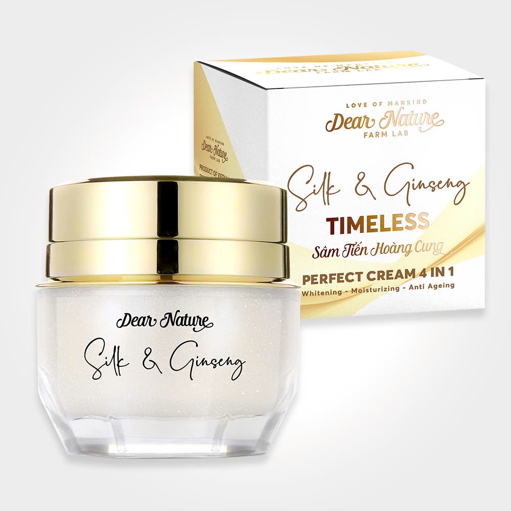 Kem dưỡng da chống lão hoá Sâm tiến hoàng cung 4 in 1 Timeless Silk & Ginseng Perfect Cream 30ml