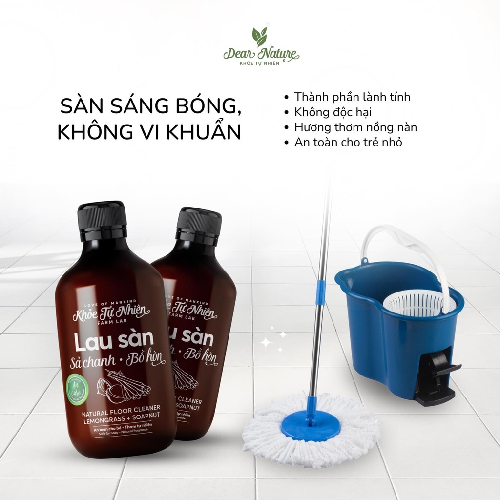 Nước lau sàn Ancare Sả chanh - Bồ hòn 500ml