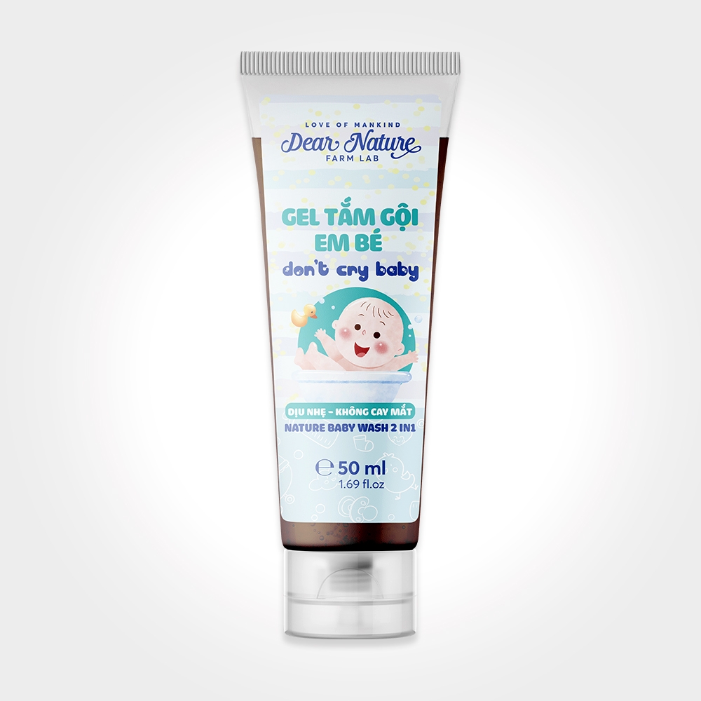Gel tắm gội em bé Khoẻ Tự Nhiên Don't cry baby