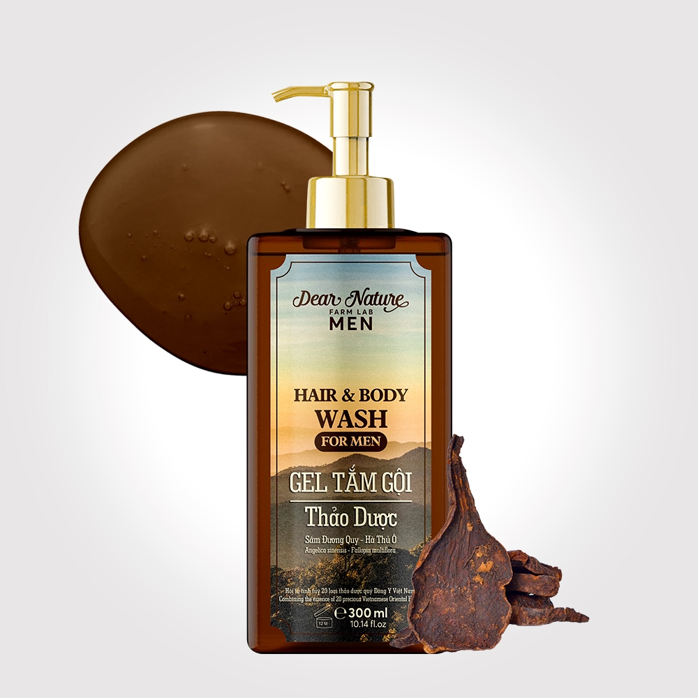 Gel tắm gội thảo dược nam giới