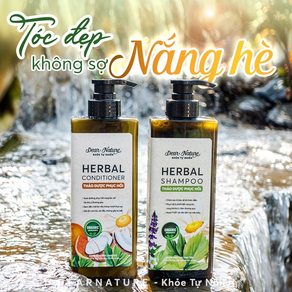 Bộ Gội Xả thảo dược phục hồi herbal 550ml