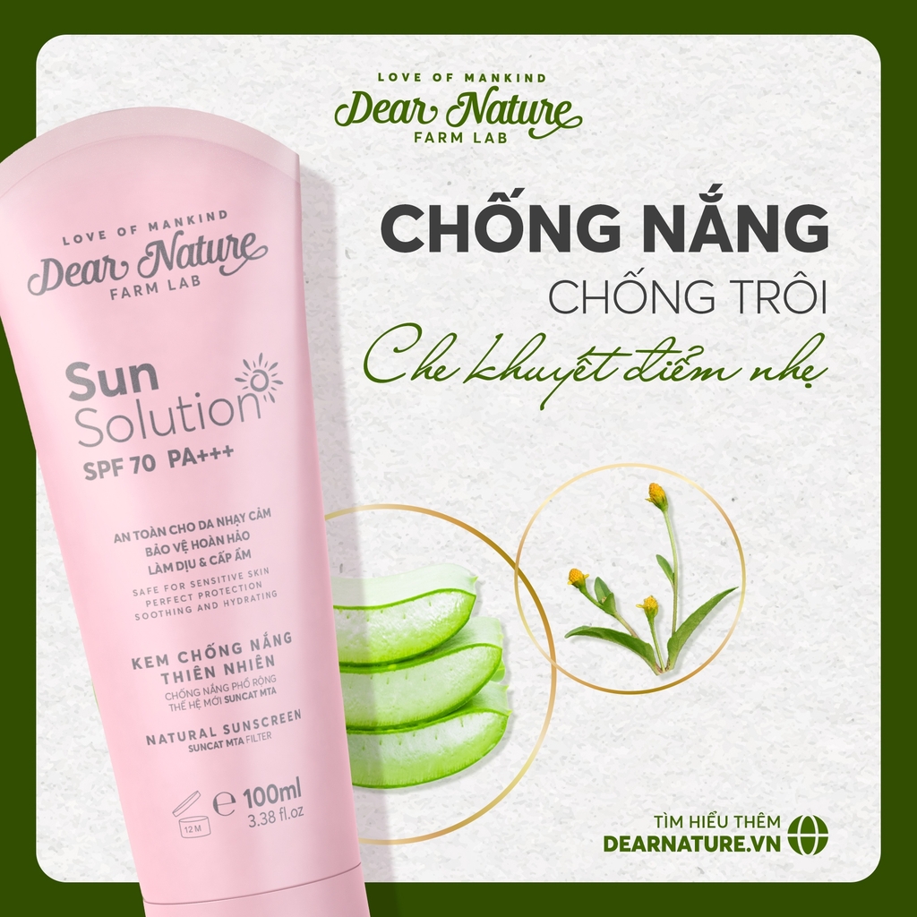 Kem chống nắng toàn thân Sun Solution 100g phiên bản 2024 - Phớt Hồng