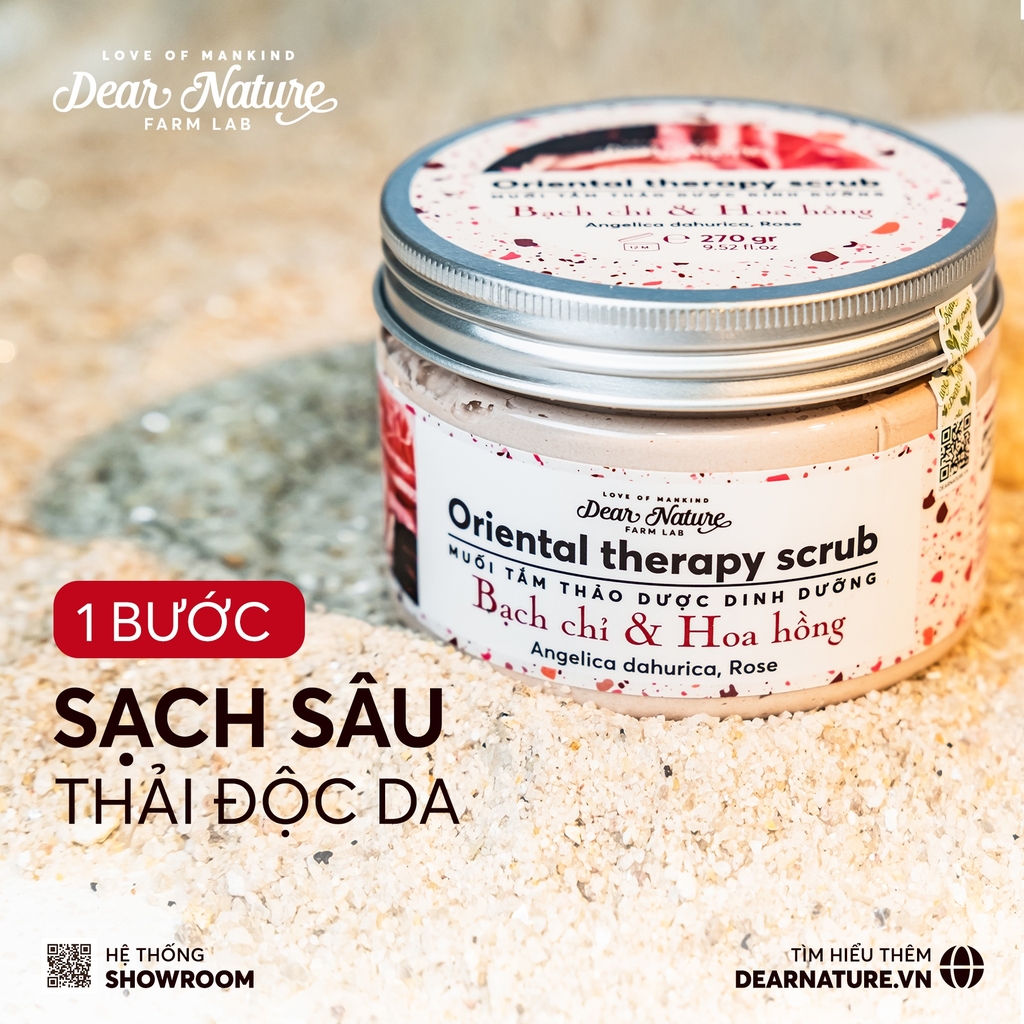 Muối tắm Oriental therapy scrub Bạch chỉ & Hoa hồng