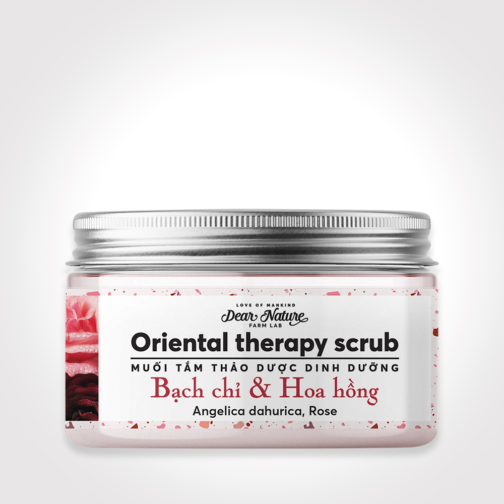 Muối tắm dinh dưỡng Bạch Chỉ Hoa Hồng Oriental Therapy Scrub 300gr