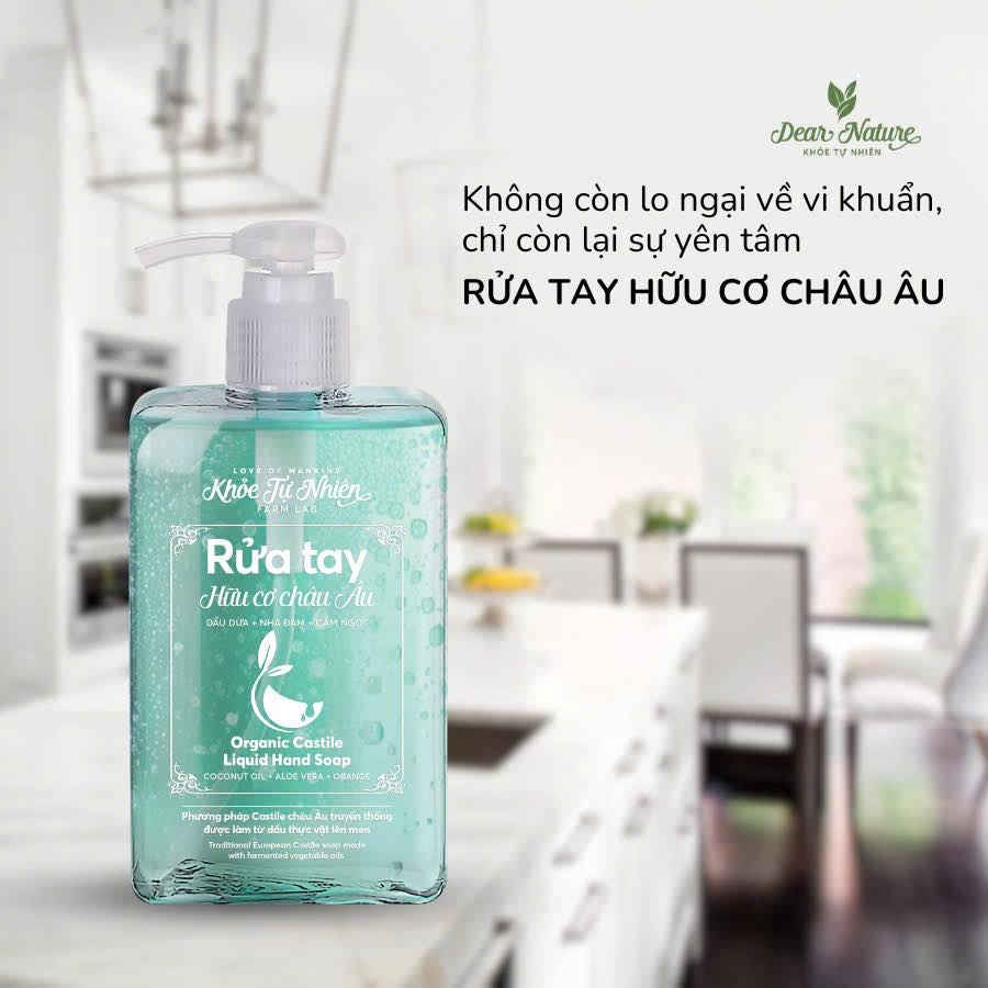 Rửa tay hữu cơ Châu Âu - 280ml