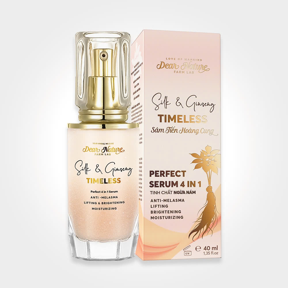 Tinh chất ngừa nám Sâm tiến hoàng cung  4 in 1 Timeless Silk & Ginseng Perfect Serum 40ml