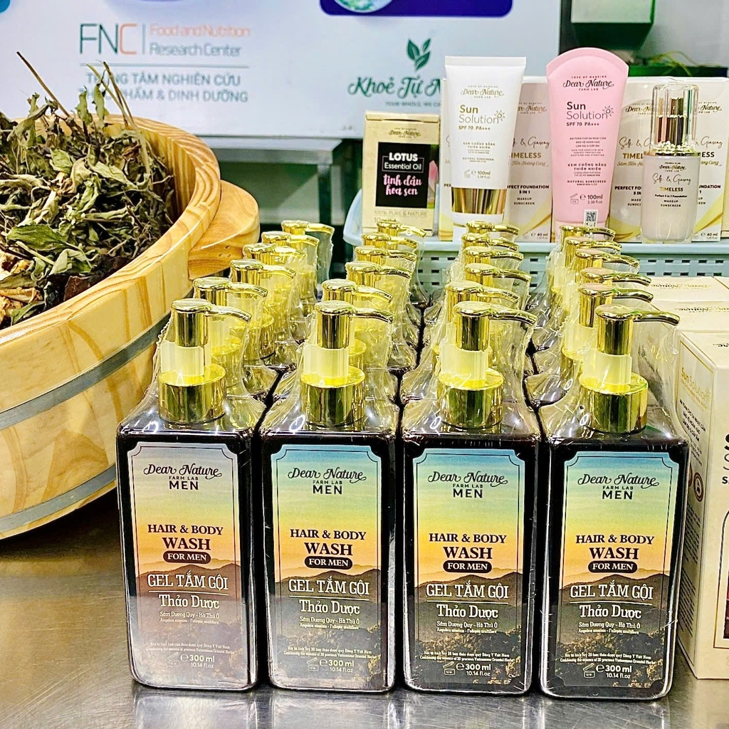 Gel tắm gội thảo dược nam giới