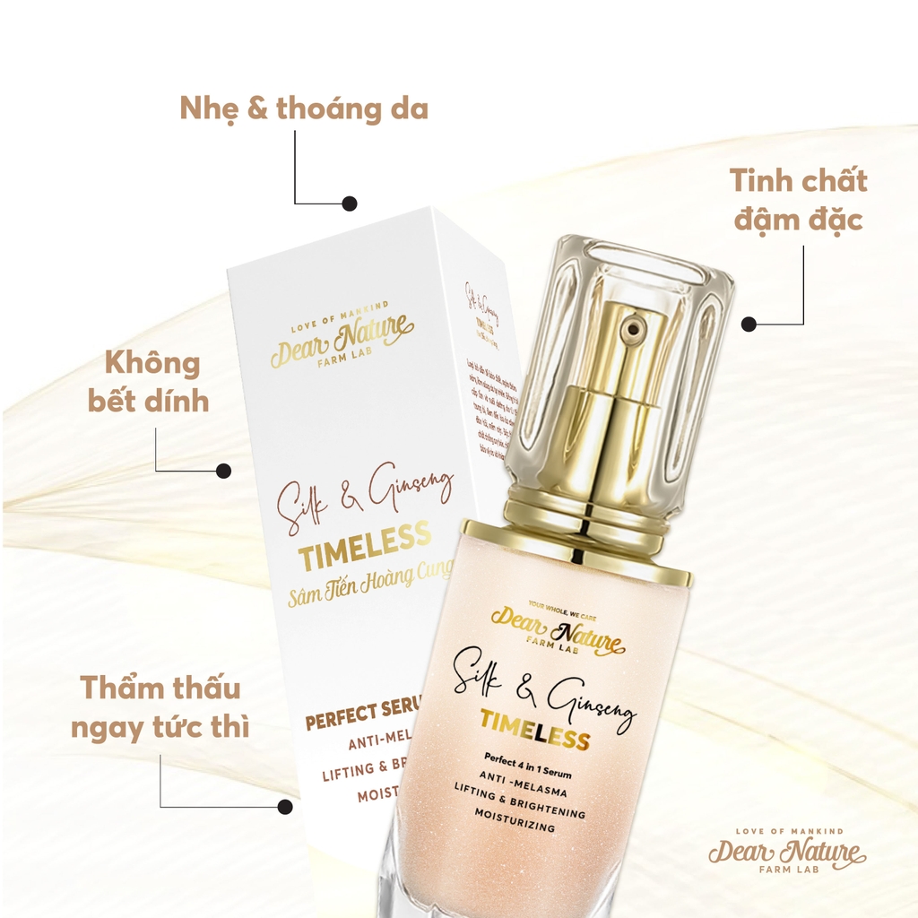 Tinh chất ngừa nám Sâm tiến hoàng cung  4 in 1 Timeless Silk & Ginseng Perfect Serum 40ml