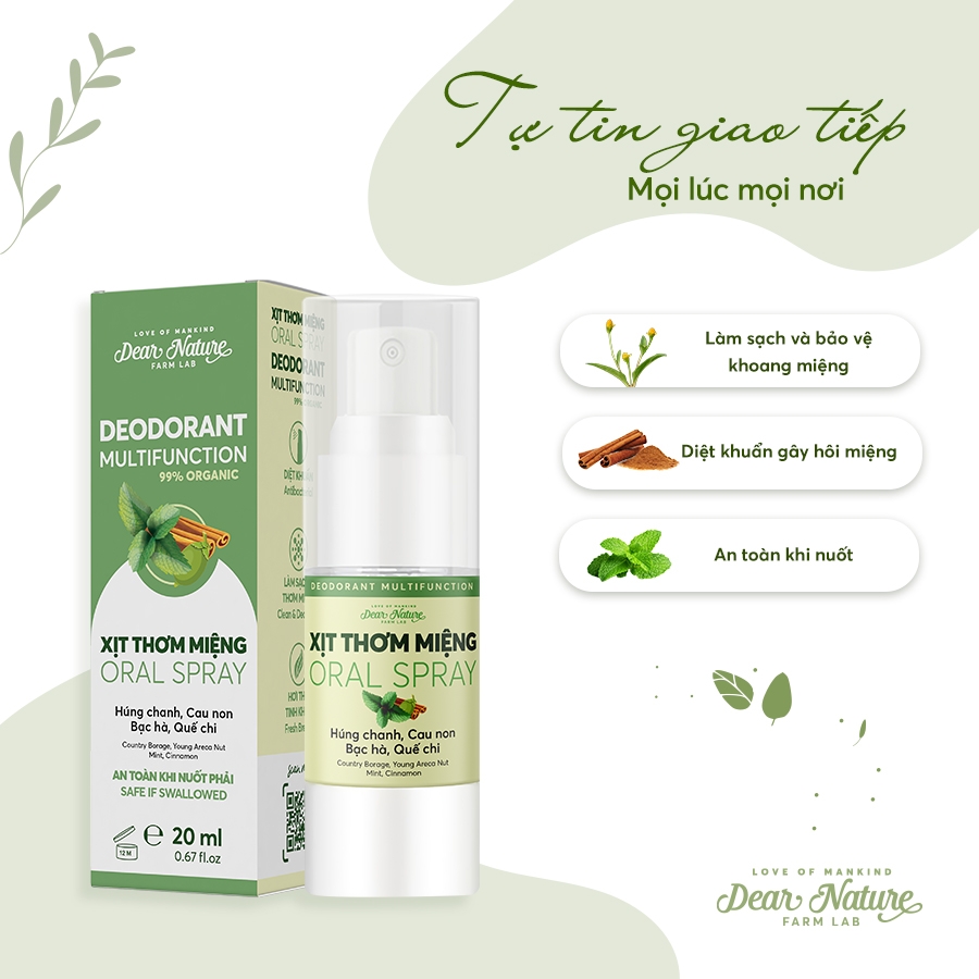 Xịt miệng & họng Oral Spray 20ml