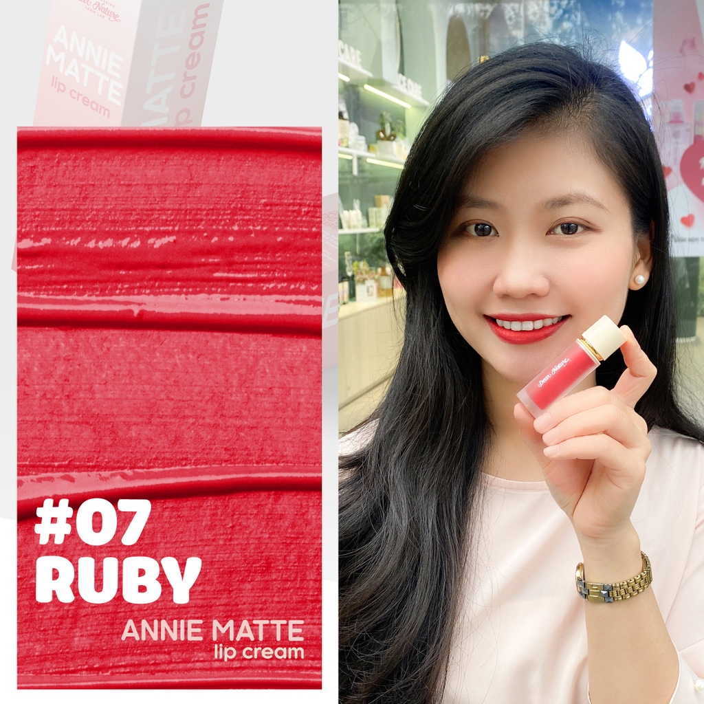 Son kem lì Annie Matte Lip cream 5ml